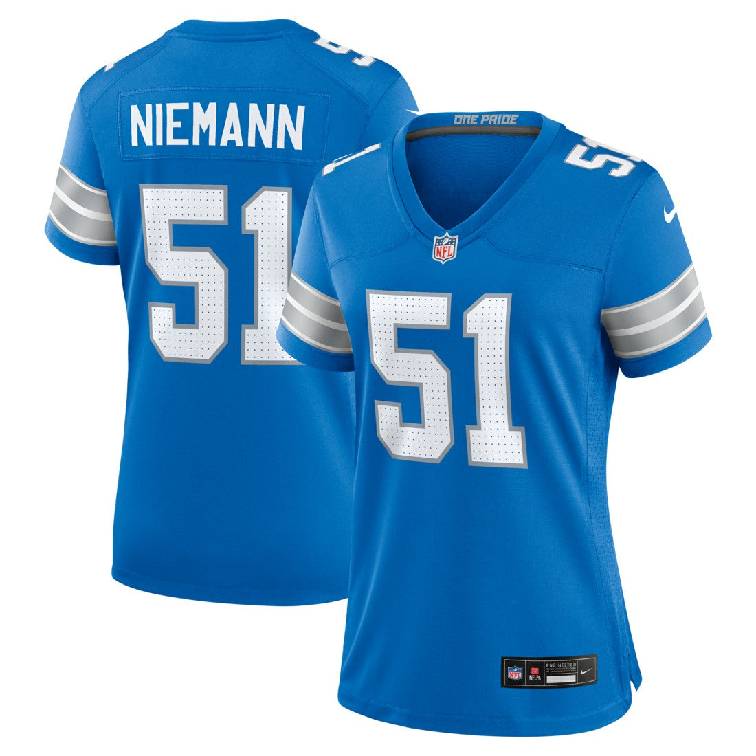 Ben Niemann  Women's Team Game Jersey - Detroit Lions Jerseys