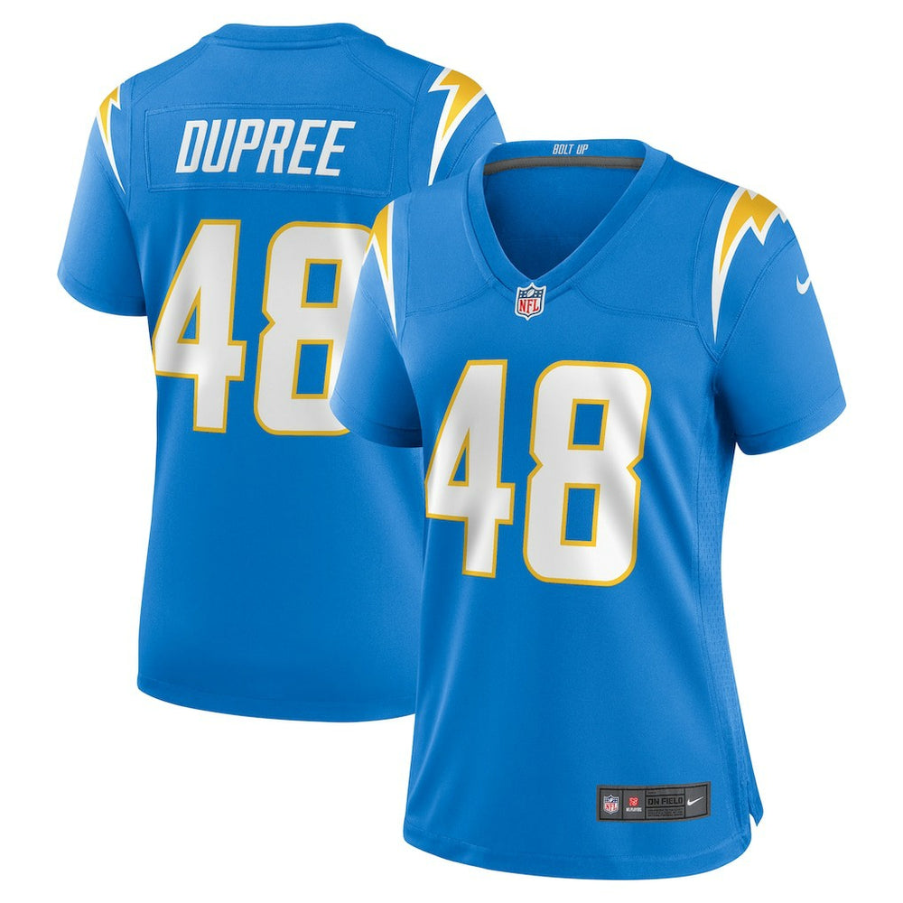 Bud Dupree  Women's Team Game Jersey - Los Angeles Chargers Jerseys