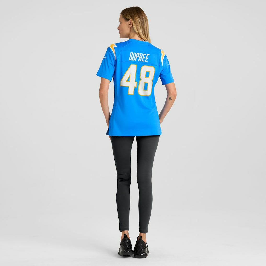 Bud Dupree  Women's Team Game Jersey - Los Angeles Chargers Jerseys
