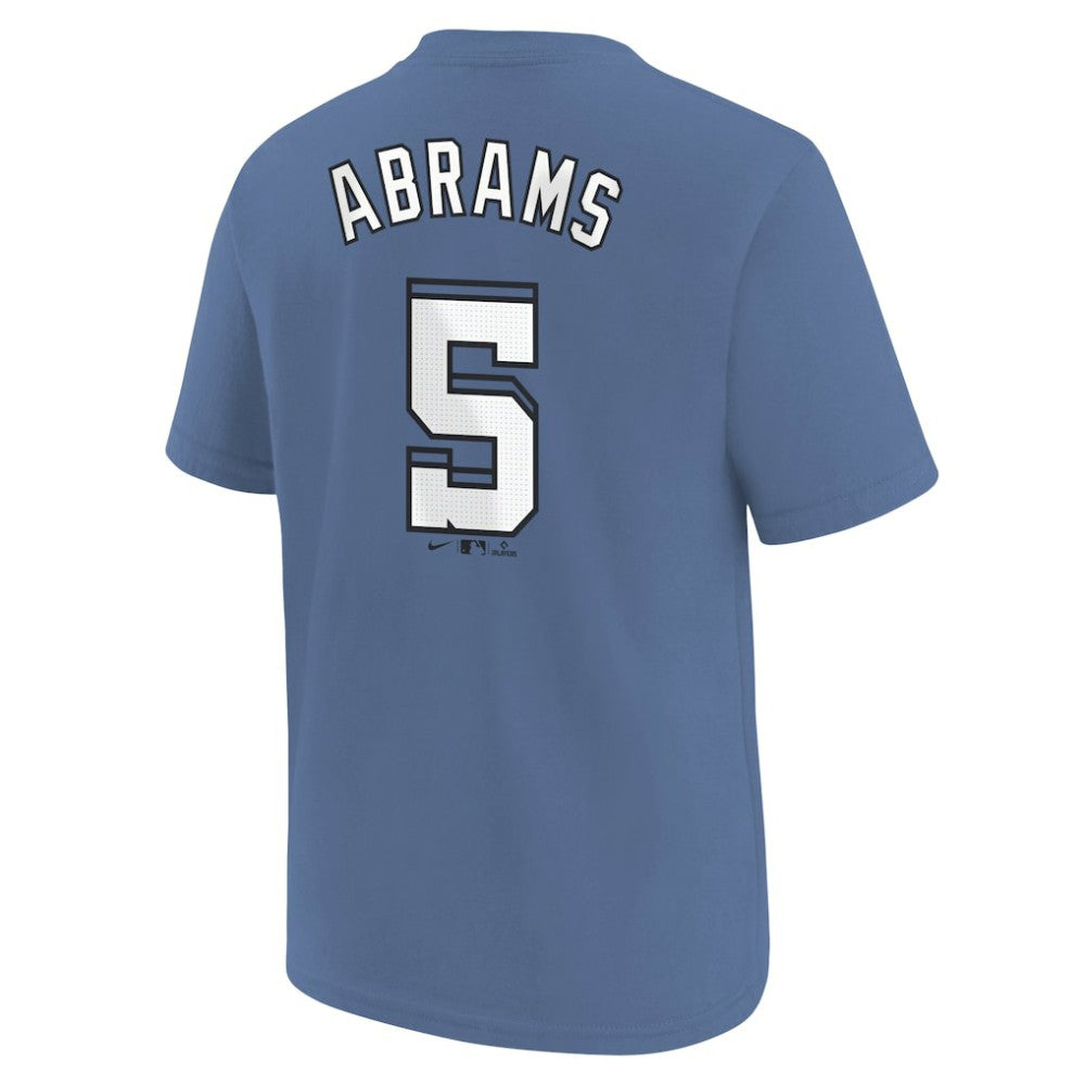 Blue CJ Abrams Washington Nationals Nike Youth Fuse City Connect Name & Number T-Shirt