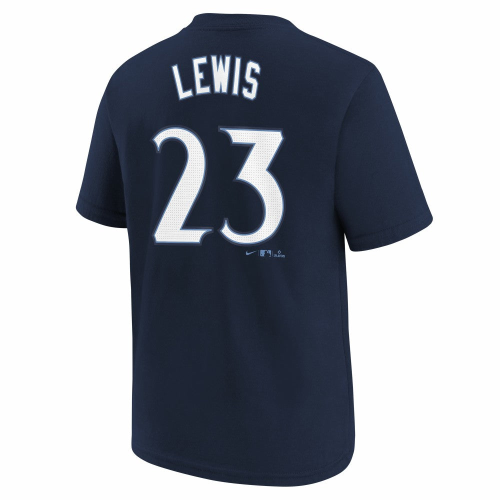Navy Royce Lewis Minnesota Twins Nike Youth Fuse City Connect Name & Number T-Shirt