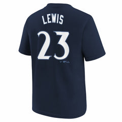Navy Royce Lewis Minnesota Twins Nike Youth Fuse City Connect Name & Number T-Shirt