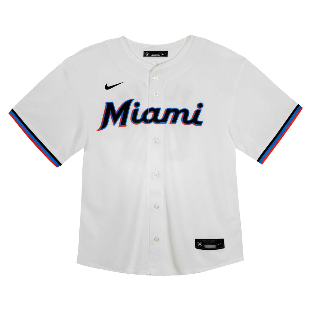White Miami Marlins Nike Youth Home Game Jersey