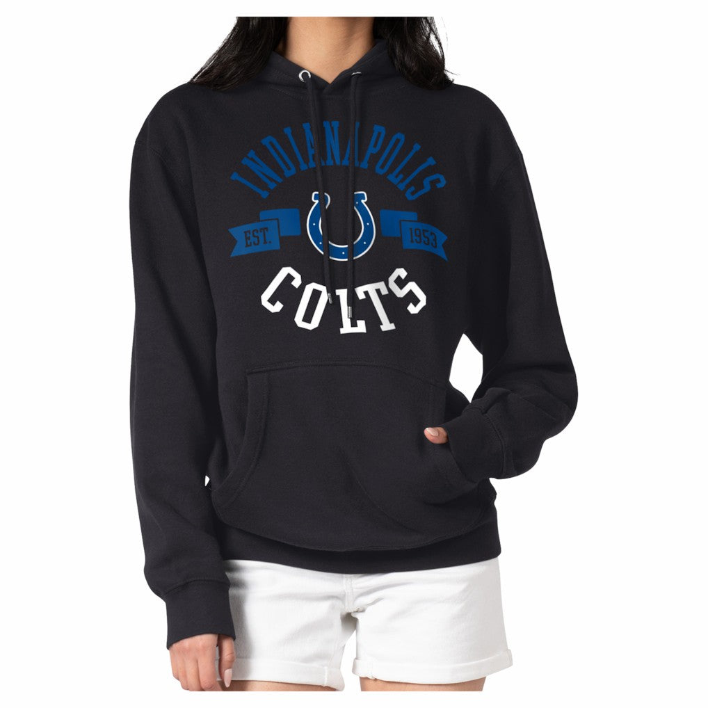 G-III 4Her by Carl Banks Women's Round Team Logo Fleece Tri-Blend Pullover Hoodie - Indianapolis Colts Hoodies