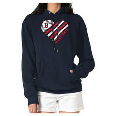 Navy Boston Red Sox G-III 4Her by Carl Banks Women's Heart Graphic Pullover Hoodie