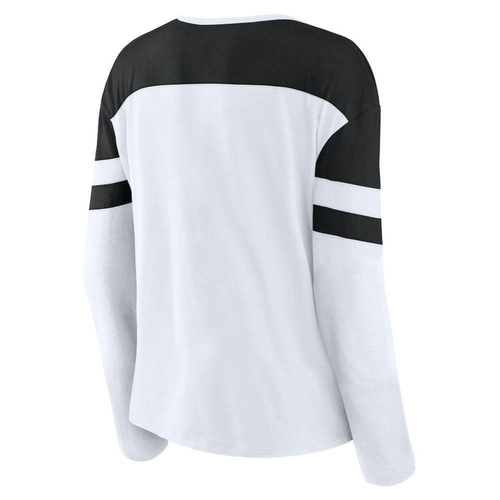 NHL Utah Mammoth Fanatics Women's Frozen Notch Neck Bi-Blend Long Sleeve T-Shirt