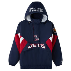 NHL Winnipeg Jets OVO x Starter Half-Zip Hooded Jacket