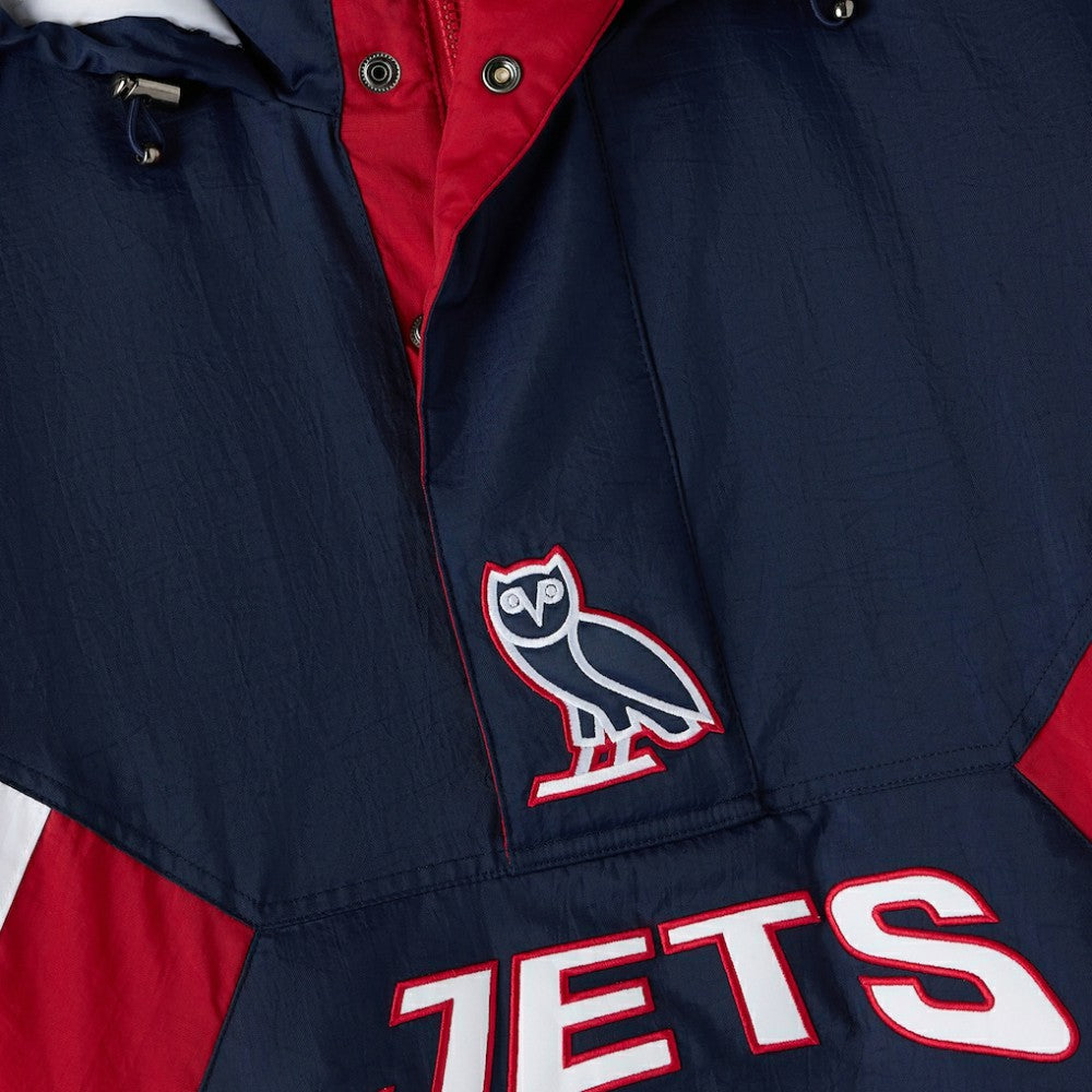 NHL Winnipeg Jets OVO x Starter Half-Zip Hooded Jacket
