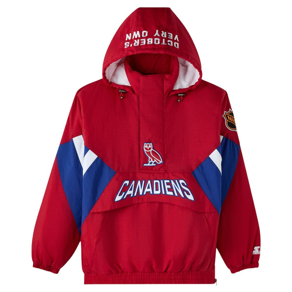 NHL Montreal Canadiens OVO x Starter Half-Zip Hooded Jacket