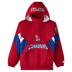 NHL Montreal Canadiens OVO x Starter Half-Zip Hooded Jacket