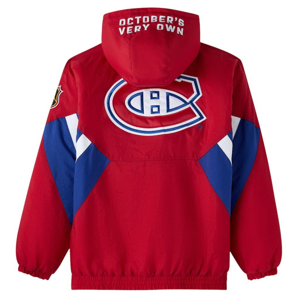 NHL Montreal Canadiens OVO x Starter Half-Zip Hooded Jacket