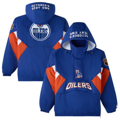 NHL Edmonton Oilers OVO x Starter Half-Zip Hooded Jacket