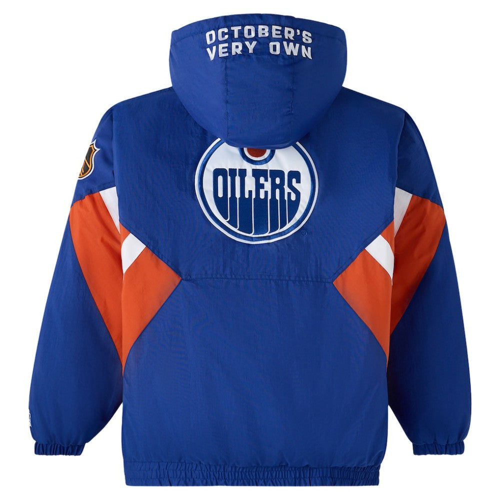 NHL Edmonton Oilers OVO x Starter Half-Zip Hooded Jacket