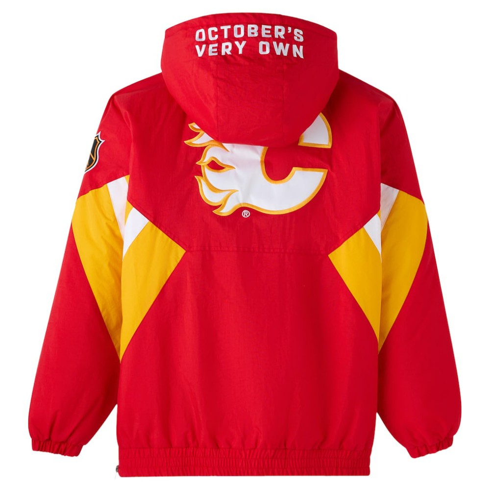 NHL Calgary Flames OVO x Starter Half-Zip Hooded Jacket