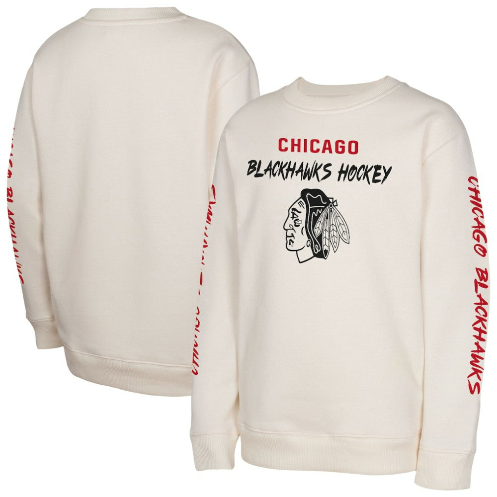 NHL Chicago Blackhawks Youth Star Power Pullover Sweatshirt