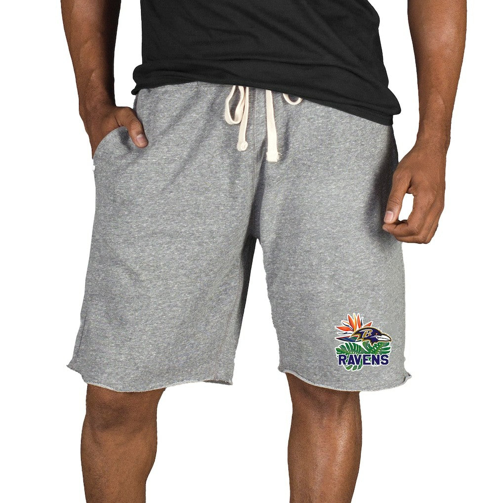 Concepts Sport Mainstream Tri-Blend Shorts - Baltimore Ravens Shorts