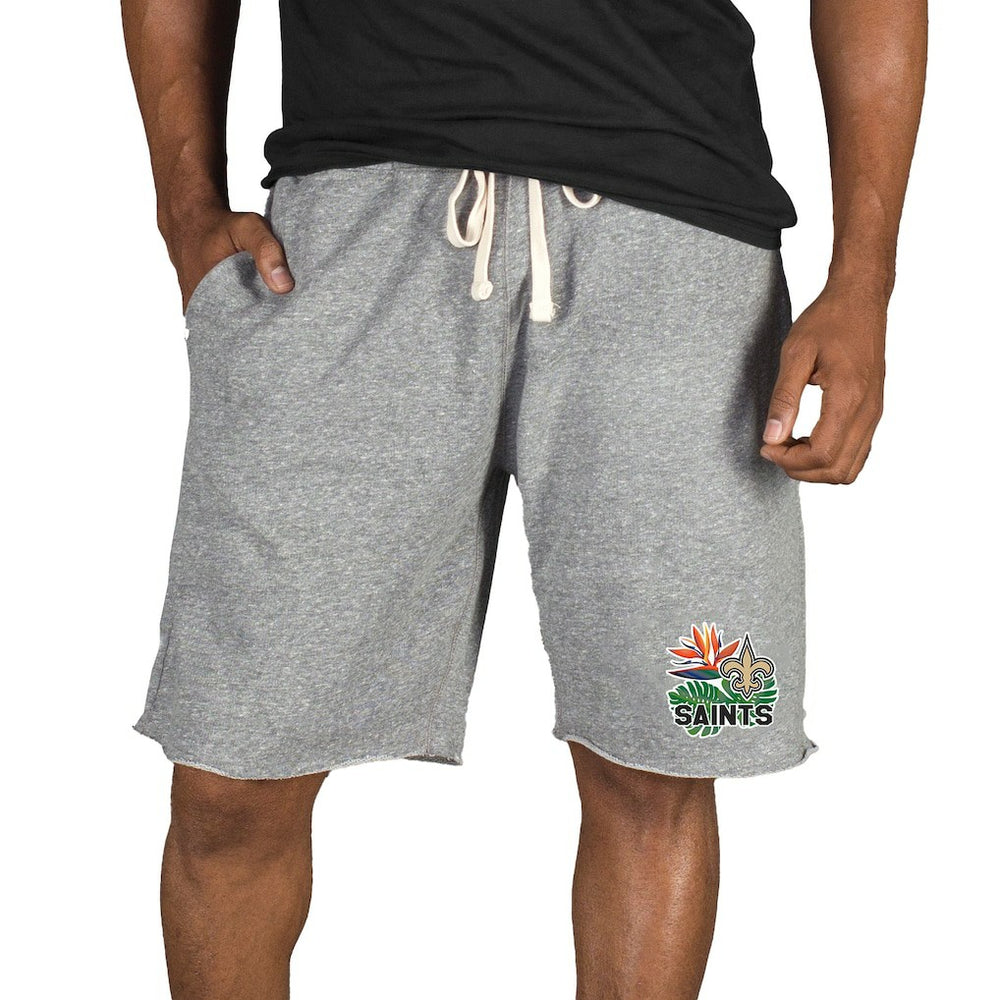 Concepts Sport Mainstream Tri-Blend Shorts - New Orleans Saints Shorts