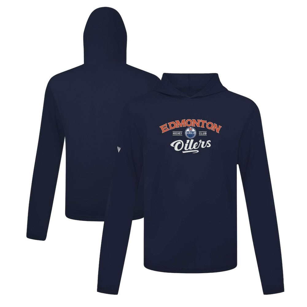 NHL Edmonton Oilers Levelwear Anthem Ice Wall Pullover Hoodie