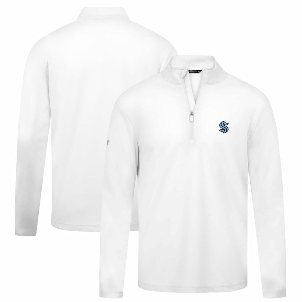 NHL Seattle Kraken Levelwear Heron Insignia Core Quarter-Zip Jacket