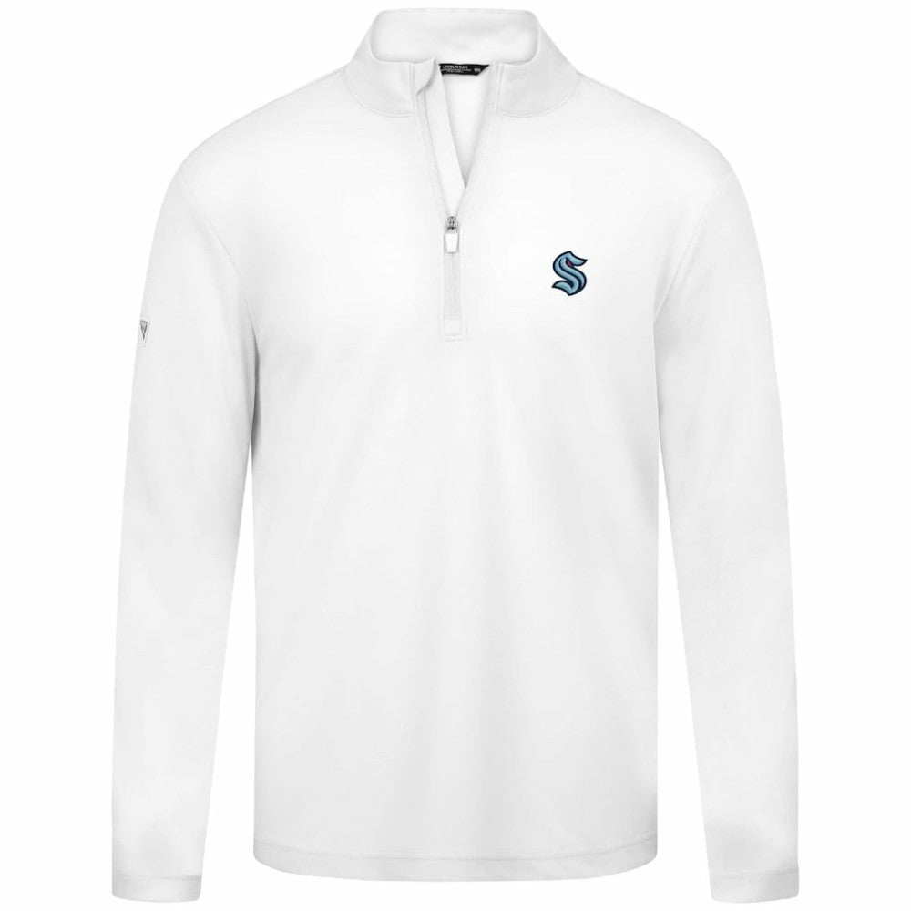 NHL Seattle Kraken Levelwear Heron Insignia Core Quarter-Zip Jacket