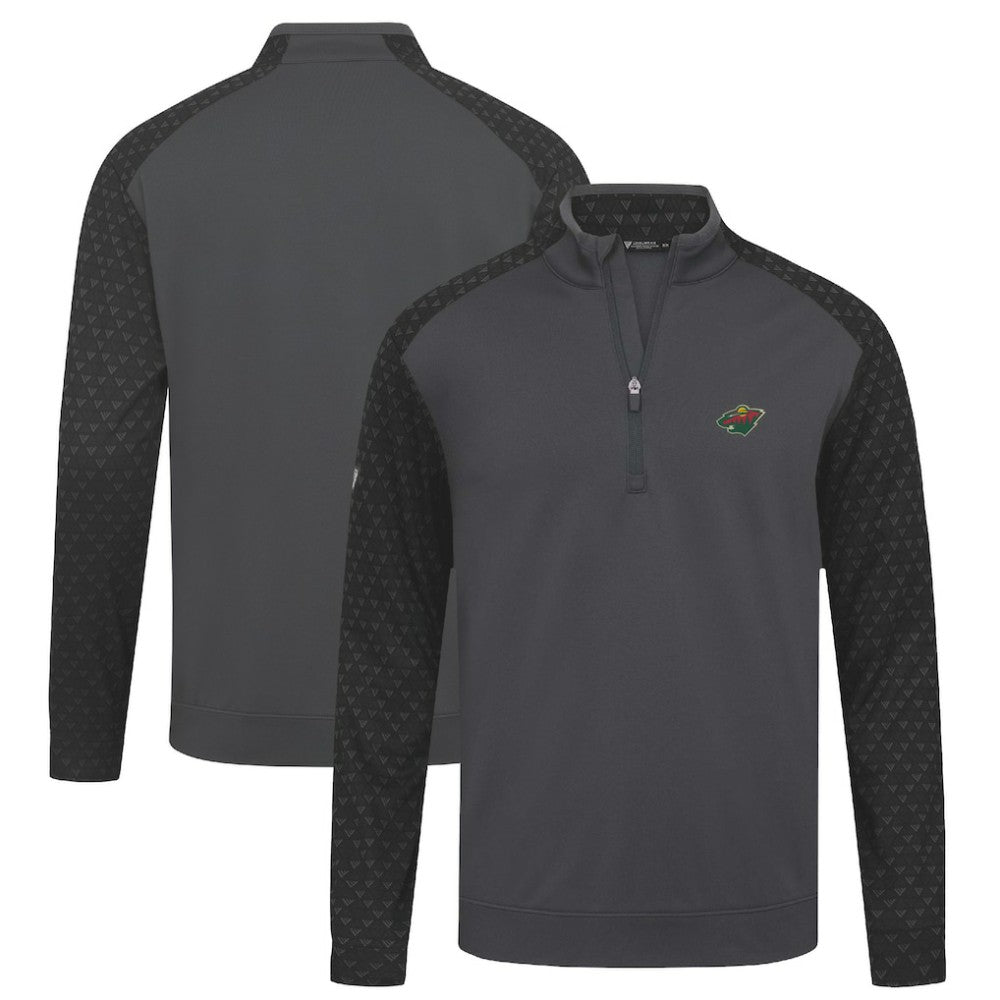 NHL Minnesota Wild Levelwear Aztec Insignia Core Quarter-Zip Pullover Top
