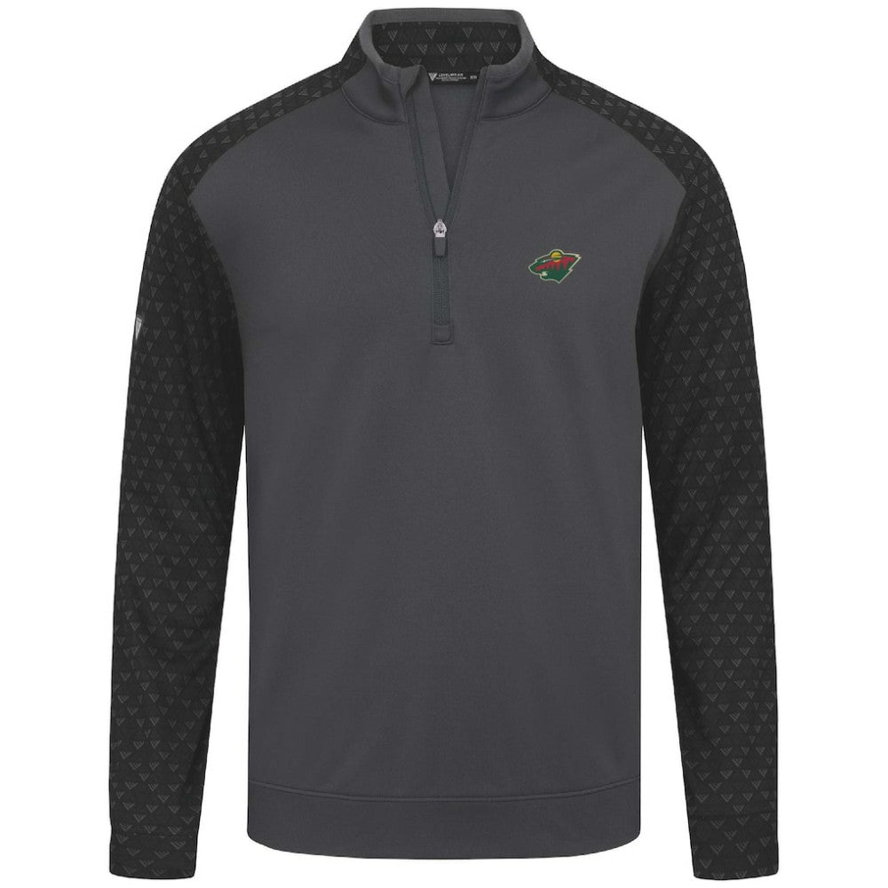 NHL Minnesota Wild Levelwear Aztec Insignia Core Quarter-Zip Pullover Top