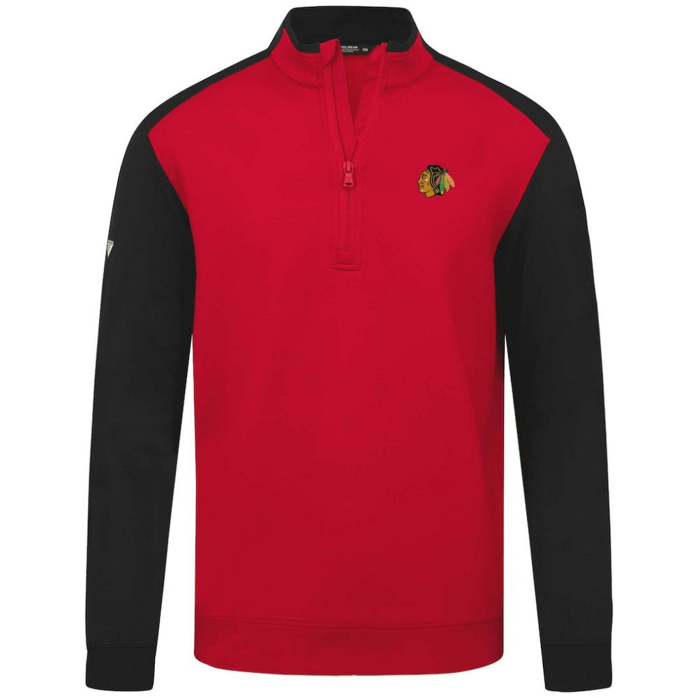NHL Chicago Blackhawks Levelwear Bayou Insignia Core Quarter-Zip Pullover Top