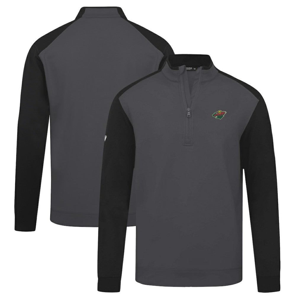 NHL Minnesota Wild Levelwear Bayou Insignia Core Quarter-Zip Pullover Top