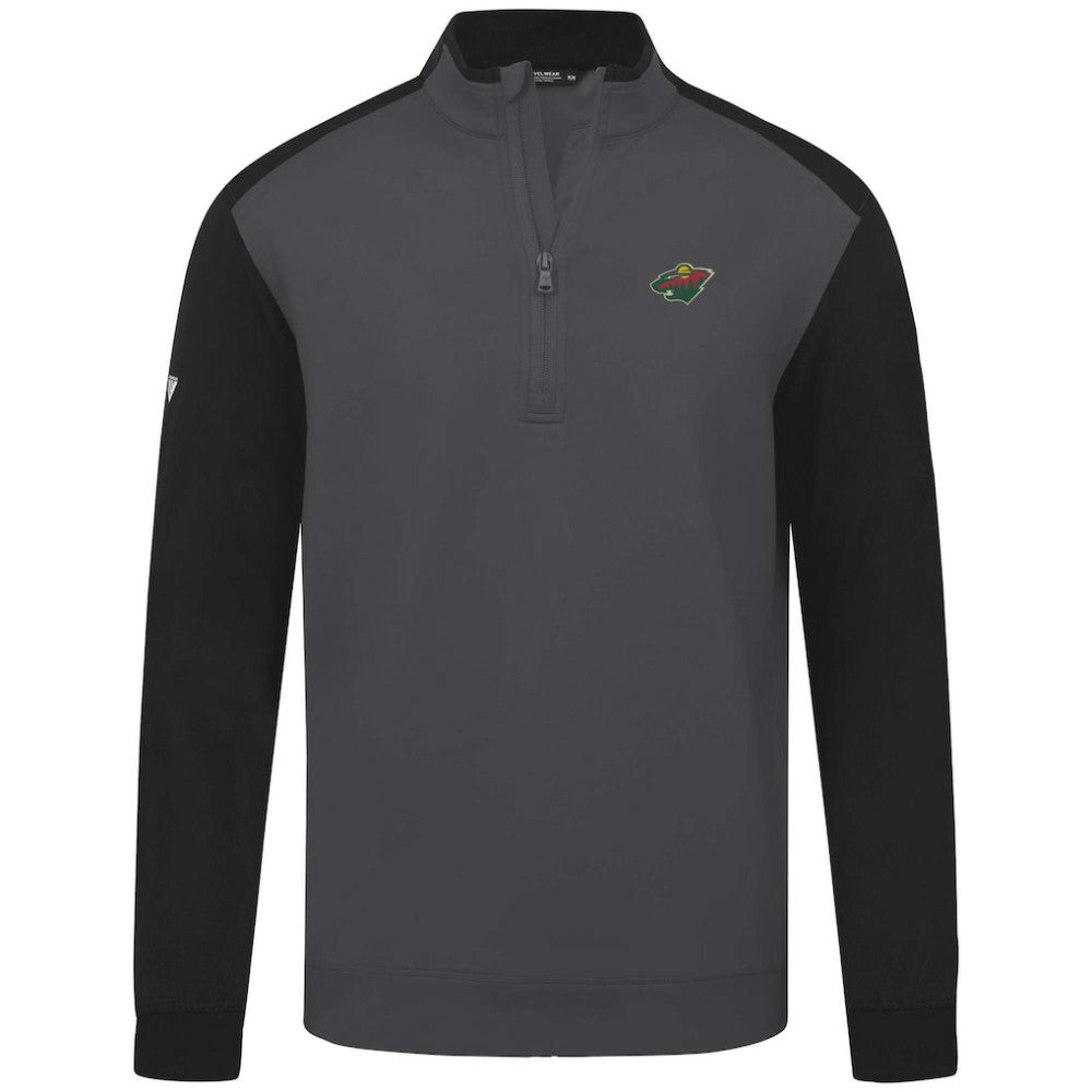 NHL Minnesota Wild Levelwear Bayou Insignia Core Quarter-Zip Pullover Top
