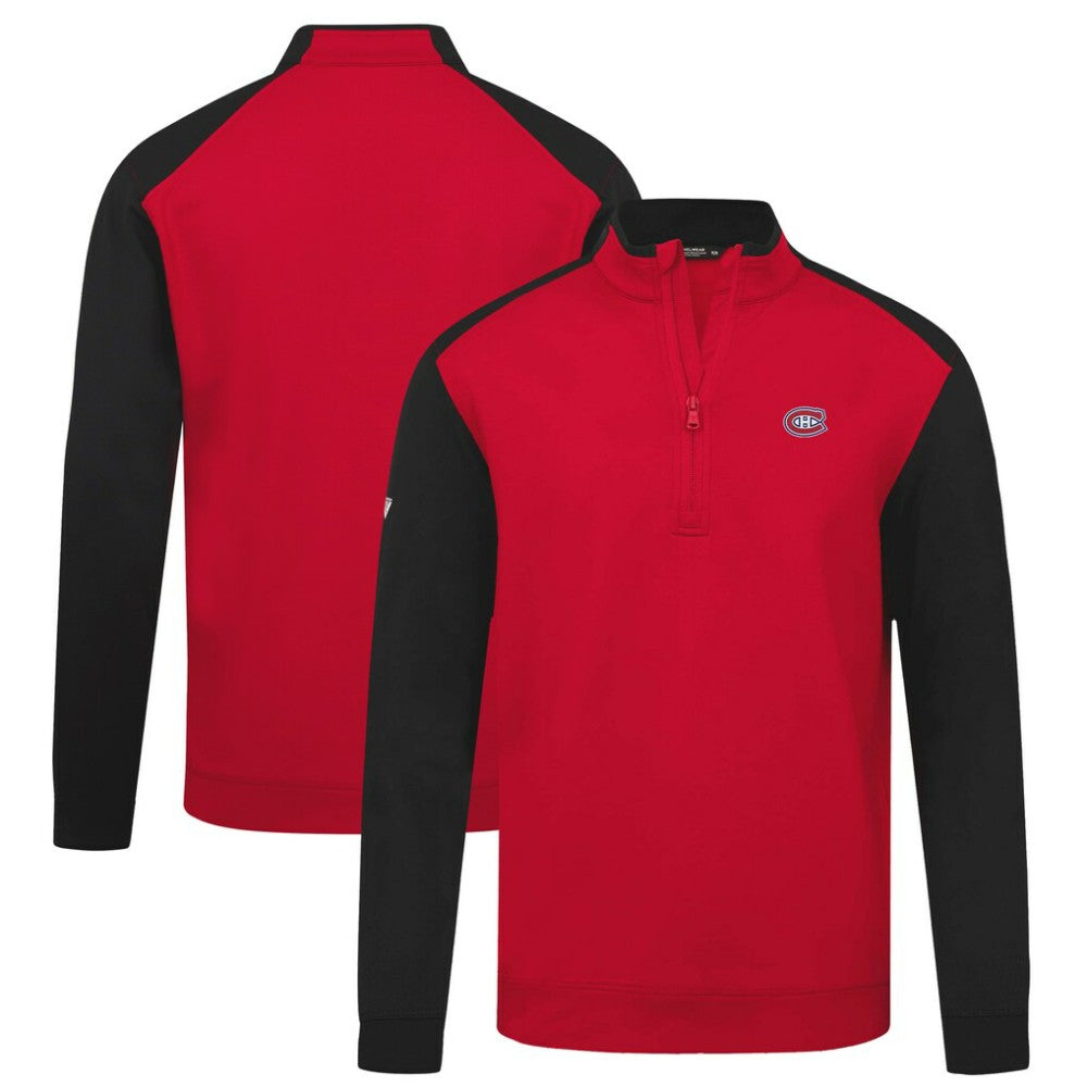 NHL Montreal Canadiens Levelwear Bayou Insignia Core Quarter-Zip Pullover Top