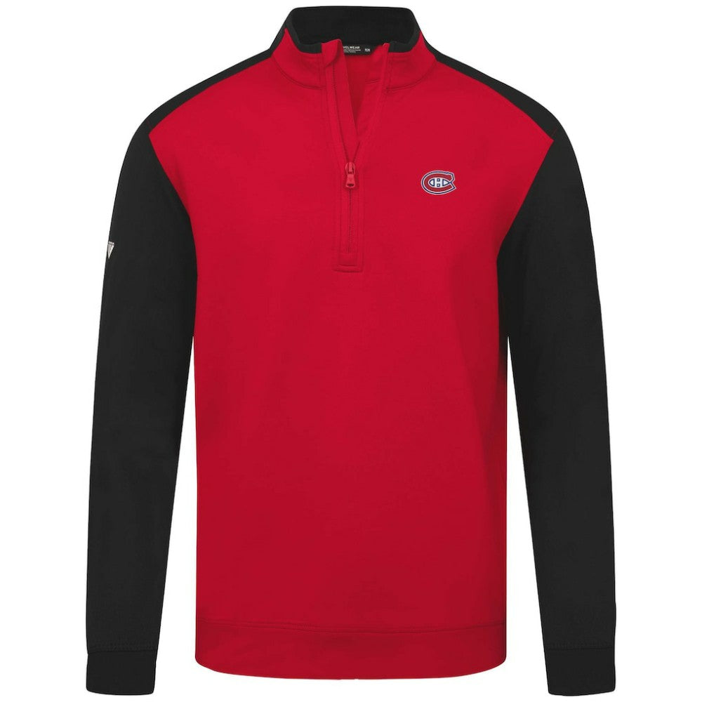 NHL Montreal Canadiens Levelwear Bayou Insignia Core Quarter-Zip Pullover Top