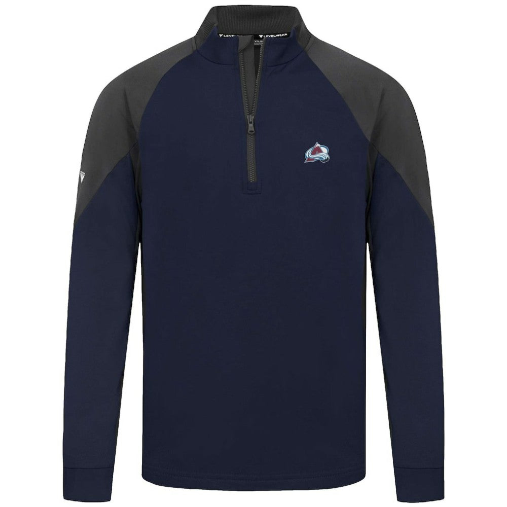 NHL Colorado Avalanche Levelwear Cadet Insignia Core Quarter-Zip Pullover Top