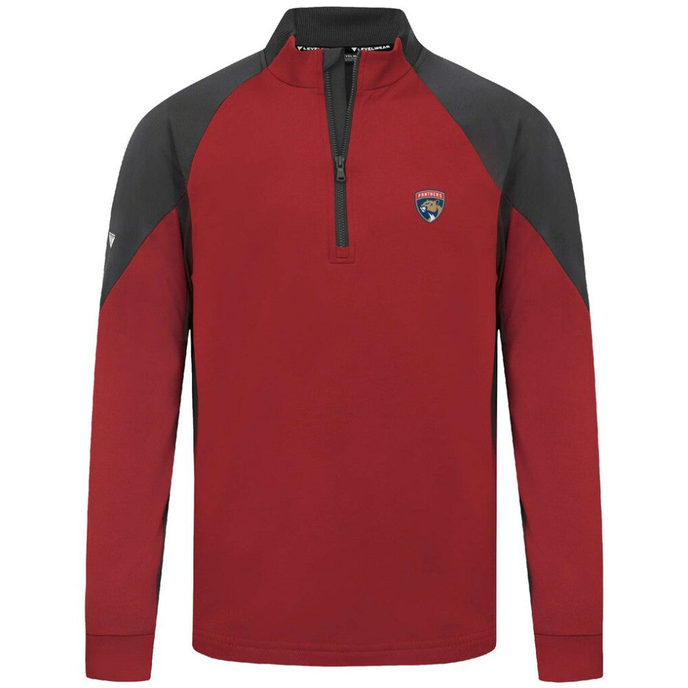 NHL Florida Panthers Levelwear Cadet Insignia Core Quarter-Zip Pullover Top