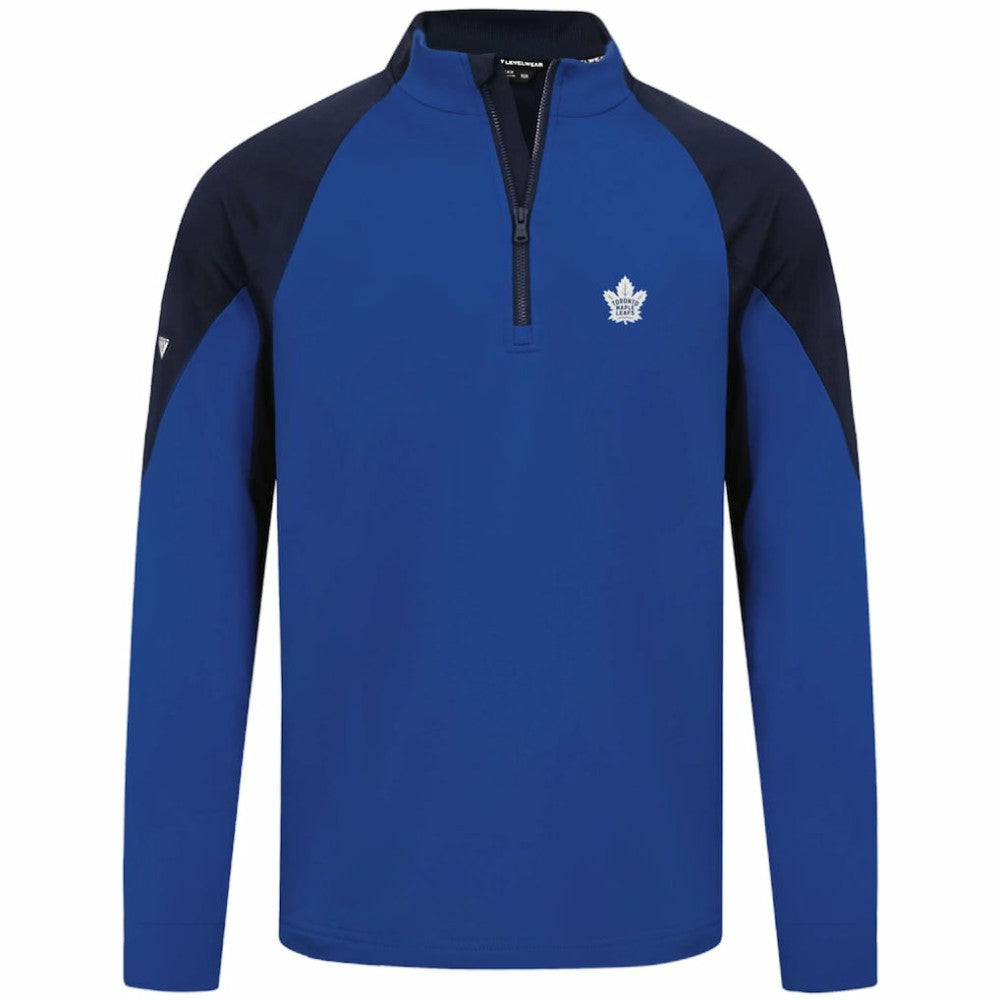 NHL Toronto Maple Leafs Levelwear Cadet Insignia Core Quarter-Zip Pullover Top