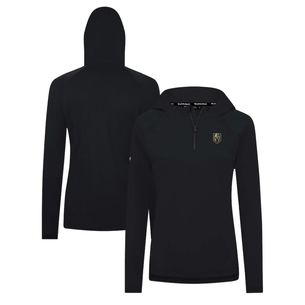 NHL Vegas Golden Knights Levelwear Women's Raven Insignia Core Quarter-Zip Jacket