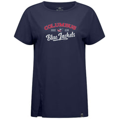 NHL Columbus Blue Jackets Levelwear Women's Influx Ice Wall T-Shirt
