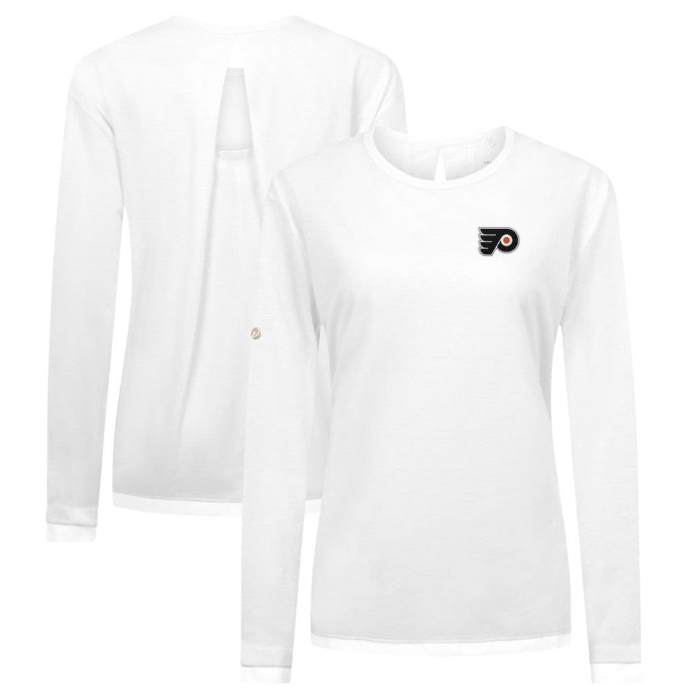 NHL Philadelphia Flyers Levelwear Women's Sequoia Primary Logo Long Sleeve T-Shirt
