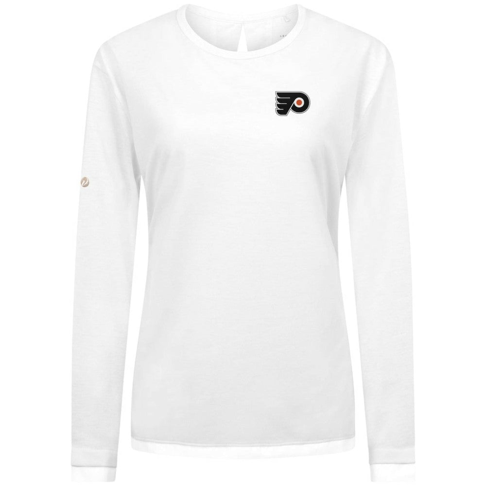 NHL Philadelphia Flyers Levelwear Women's Sequoia Primary Logo Long Sleeve T-Shirt