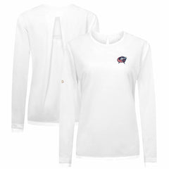 NHL Columbus Blue Jackets Levelwear Women's Sequoia Primary Logo Long Sleeve T-Shirt