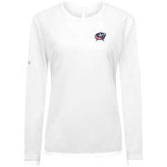 NHL Columbus Blue Jackets Levelwear Women's Sequoia Primary Logo Long Sleeve T-Shirt