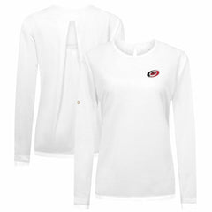 NHL Carolina Hurricanes Levelwear Women's Sequoia Primary Logo Long Sleeve T-Shirt