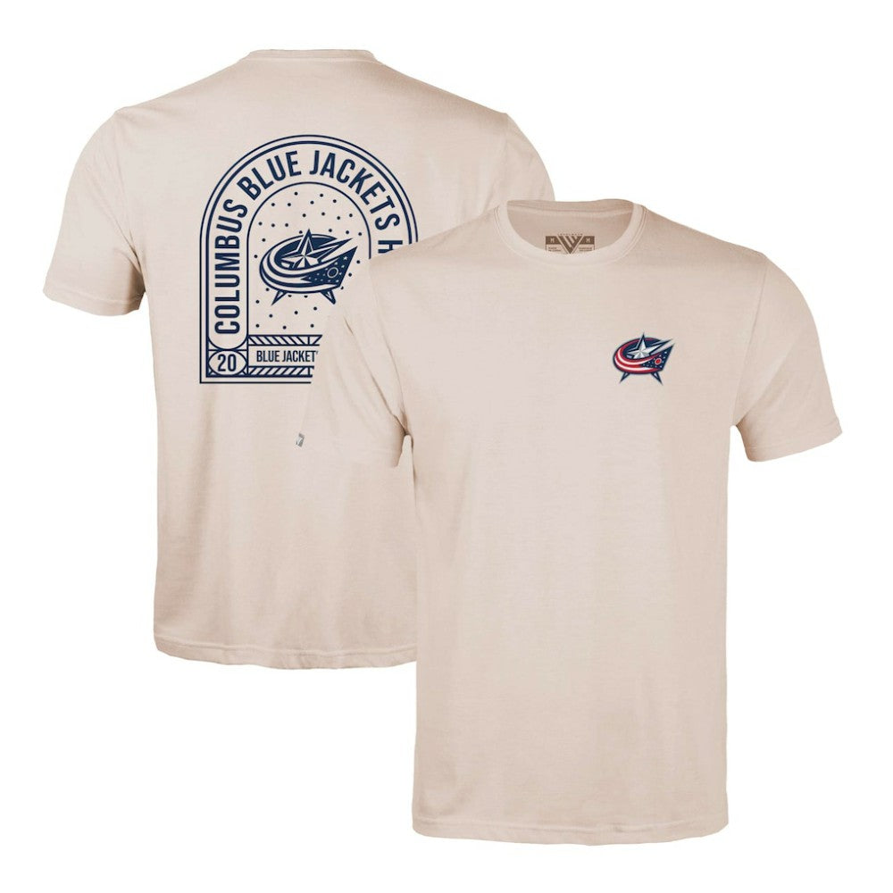 NHL Columbus Blue Jackets Levelwear Richmond Stained Glass T-Shirt