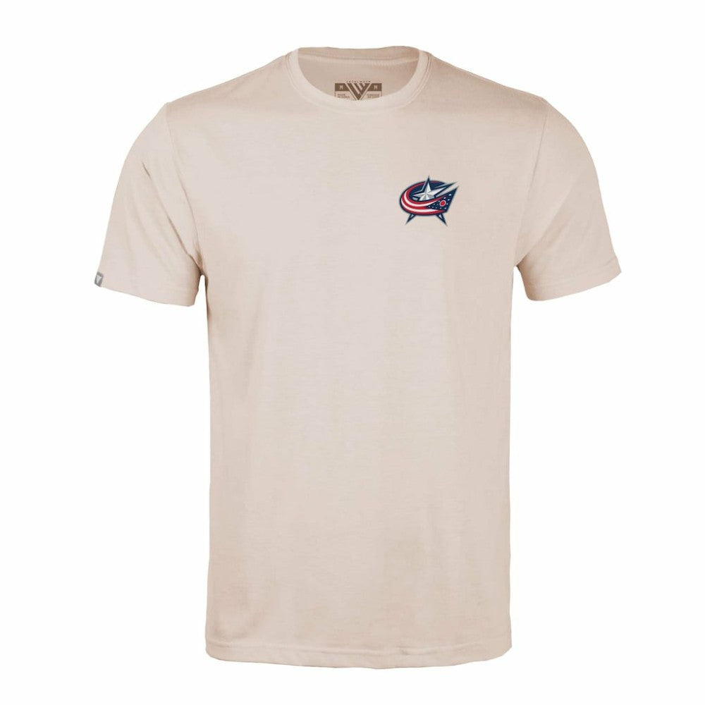 NHL Columbus Blue Jackets Levelwear Richmond Stained Glass T-Shirt