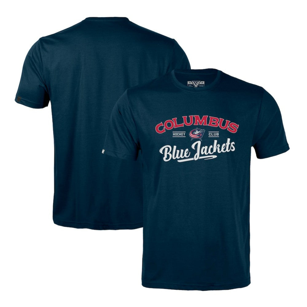NHL Columbus Blue Jackets Levelwear Richmond Ice Wall T-Shirt