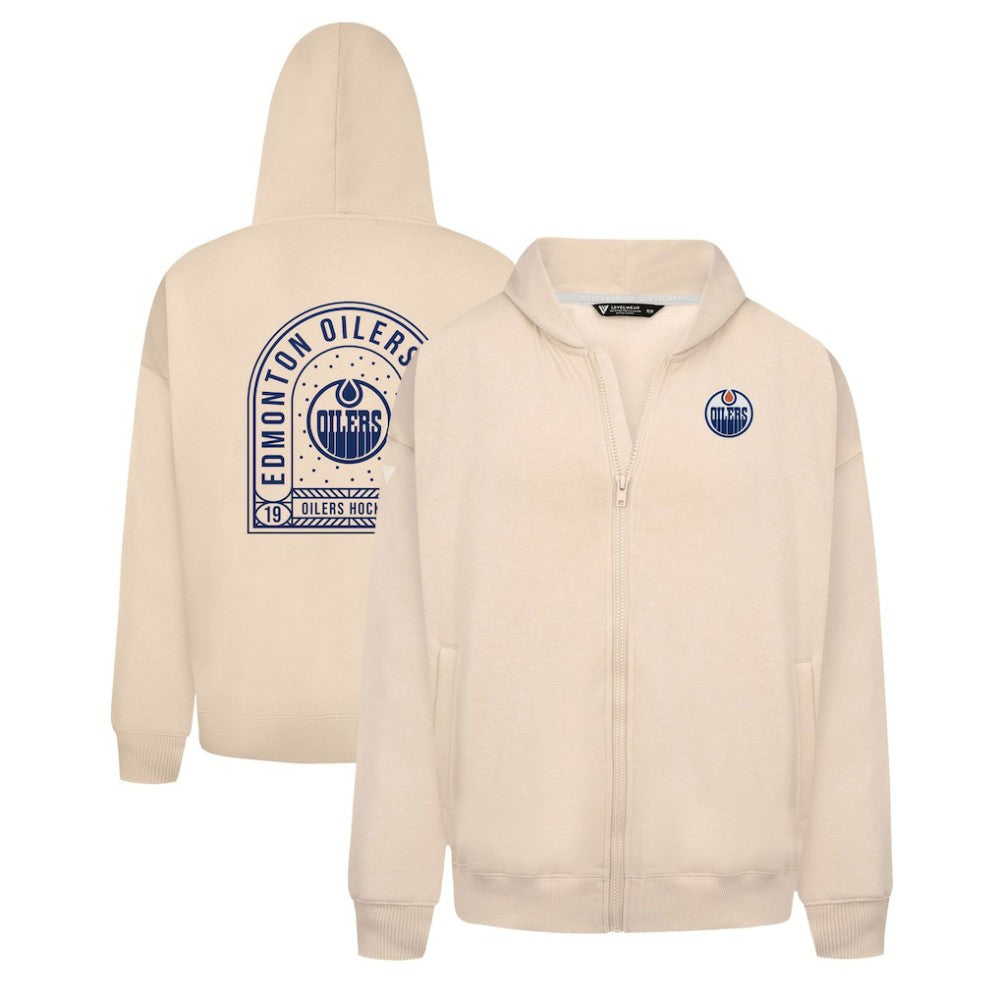 NHL Edmonton Oilers Levelwear Uphill Stained Glass Full-Zip Hoodie Jacket