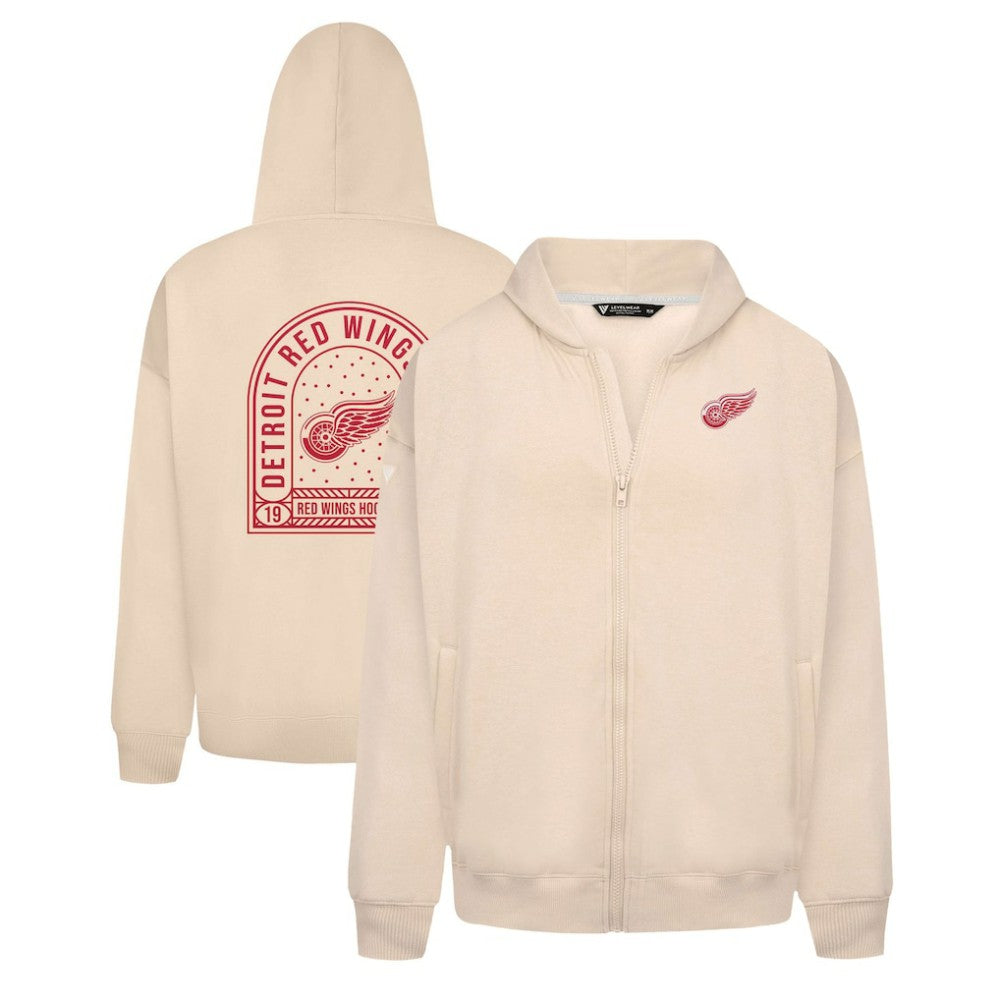 NHL Detroit Red Wings Levelwear Uphill Stained Glass Full-Zip Hoodie Jacket