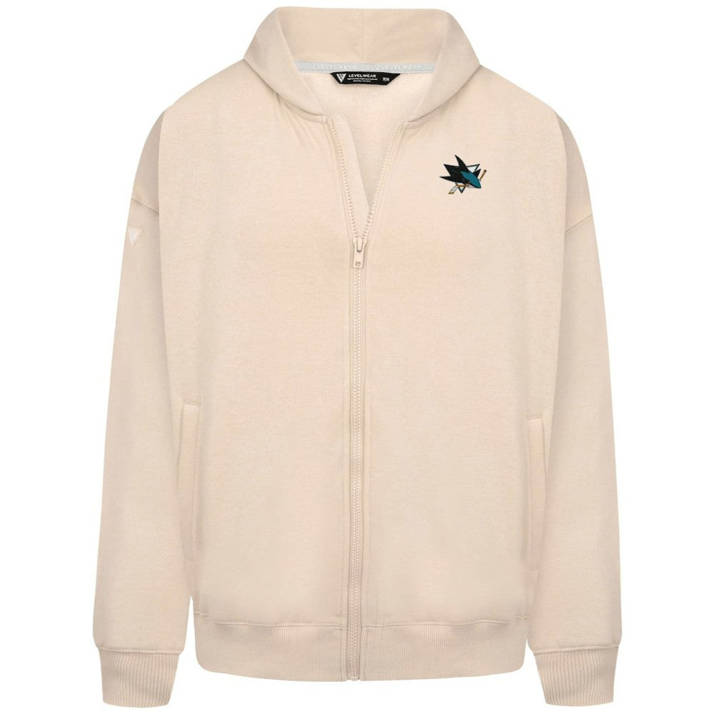 NHL San Jose Sharks Levelwear Uphill Stained Glass Full-Zip Hoodie Jacket