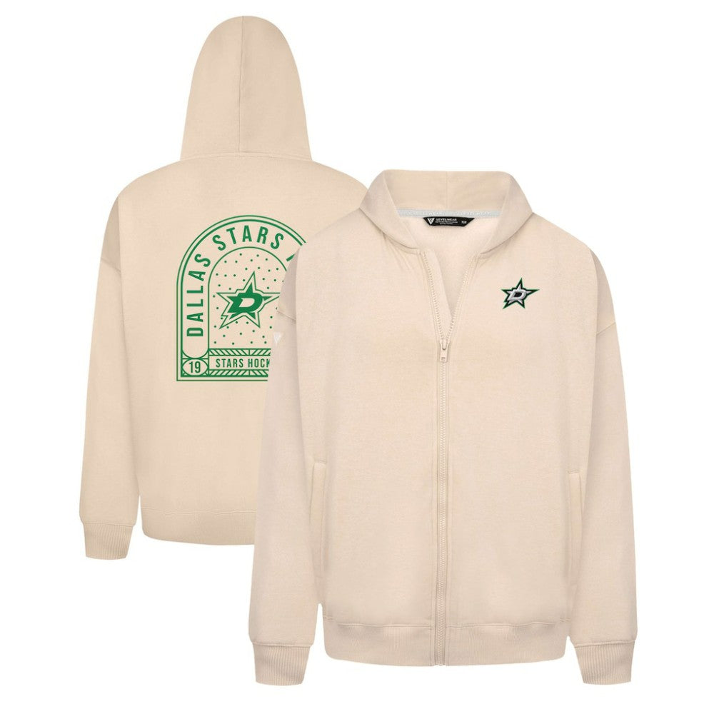 NHL Dallas Stars Levelwear Uphill Stained Glass Full-Zip Hoodie Jacket