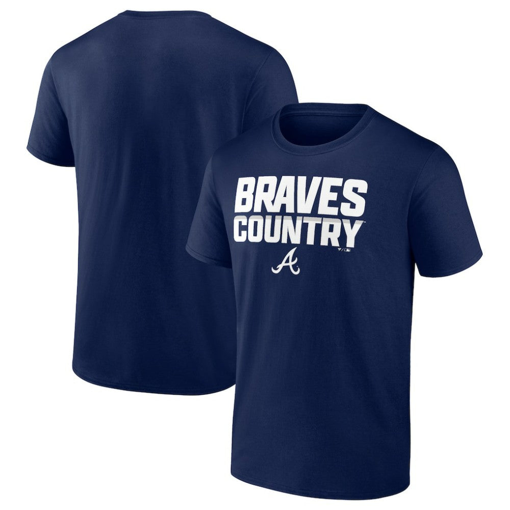 Navy Atlanta Braves October Baseball T-Shirt