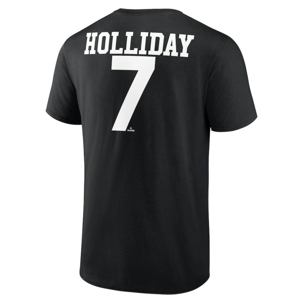 Black Jackson Holliday Baltimore Orioles Icon Player Name &Number T-Shirt